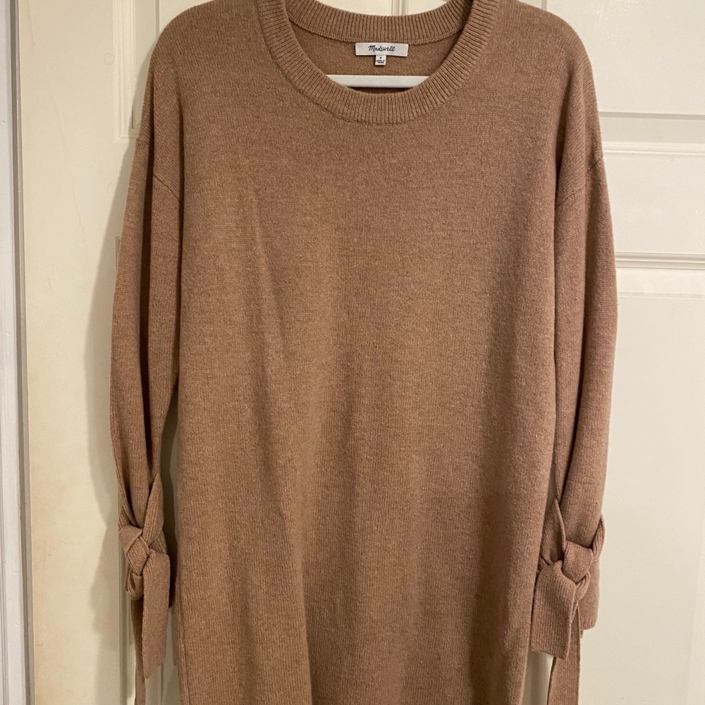 Madewell Camel Sweater Dress